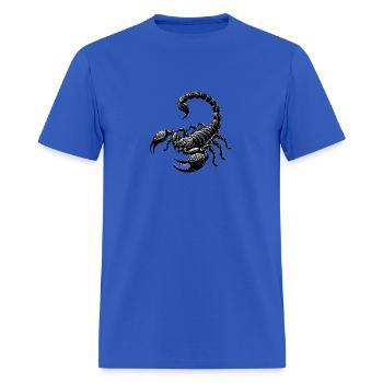 black scorpion - Men's T-Shirt - royal blue - Front - Jose (178cm)