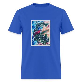 Crafted Cardinal - Men's T-Shirt - royal blue - Front - Jose (178cm)