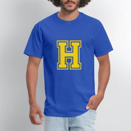 Letter H – Capital Athletic Alphabet Monogram - Men's T-Shirt