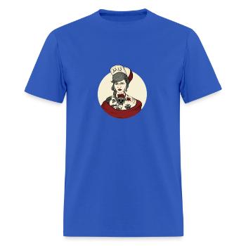 Ladies Hot - Men's T-Shirt - royal blue - Front - Jose (178cm)