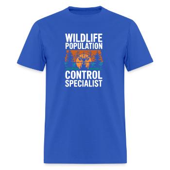 Wildlife Population Control Specialist Hunter Gift - Men's T-Shirt - royal blue - Front - Jose (178cm)