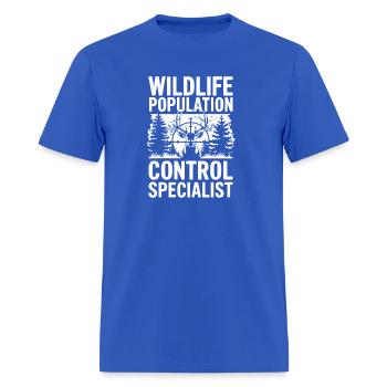 Wildlife Population Control Specialist Hunter Gift - Men's T-Shirt - royal blue - Front - Jose (178cm)