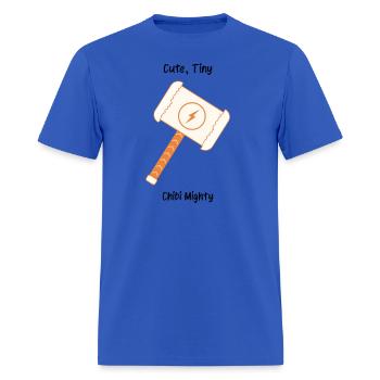 Cute, Tiny, Chibi Mighty Chibi Drawing - Men's T-Shirt - royal blue - Front - Jose (178cm)