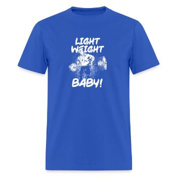 light weight baby ronnie coleman BARBELL row - Men's T-Shirt - royal blue - Front - Jose (178cm)