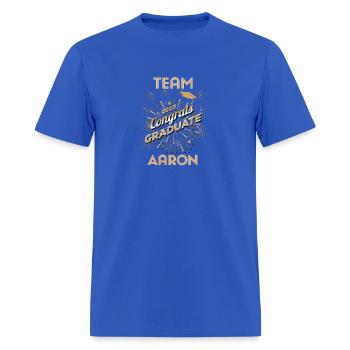 Team Aaron 2023 Congrats Graduate - Men's T-Shirt - royal blue - Front - Jose (178cm)