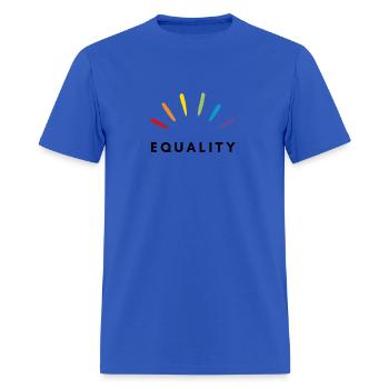 EQUALITY - Men's T-Shirt - royal blue - Front - Jose (178cm)