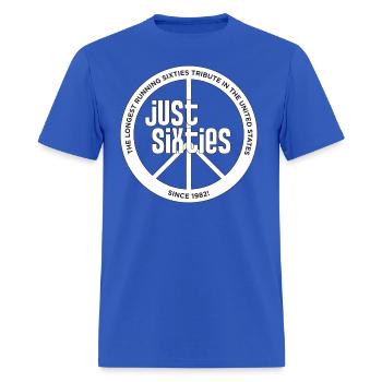 Just Sixties 2024 Tour Shirt - Men's T-Shirt - royal blue - Front - Jose (178cm)