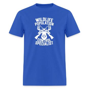 Wildlife Population Control Specialist Hunter Gift - Men's T-Shirt - royal blue - Front - Jose (178cm)