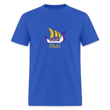 Skol Nordic Scandinavian Vikings Boat - Men's T-Shirt - royal blue - Front - Jose (178cm)