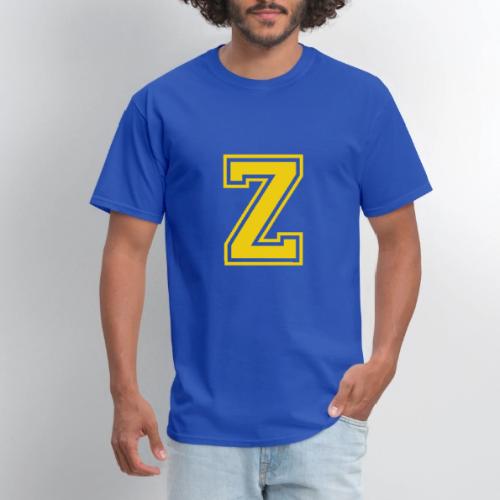 Letter Z – Capital Athletic Alphabet Monogram - Men's T-Shirt