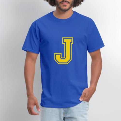 Letter J – Capital Athletic Alphabet Monogram - Men's T-Shirt