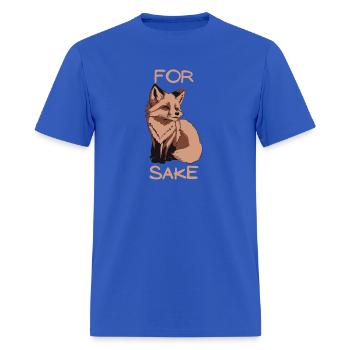 For fox sake - Men's T-Shirt - royal blue - Front - Jose (178cm)