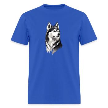 Husky - Men's T-Shirt - royal blue - Front - Jose (178cm)