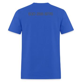 Handyman Arsenal - Men's T-Shirt - royal blue - Back - Jose (178cm)