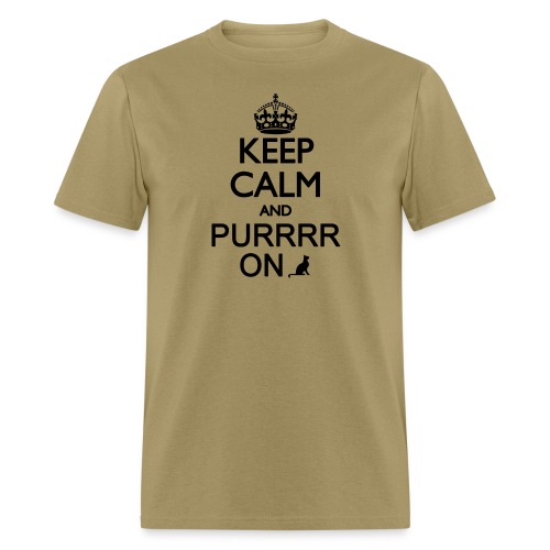Keep Calm and Purrr On - Men's T-Shirt