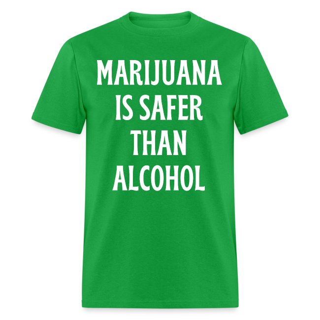 Marijuana Is Safer Than Alcohol (white font)