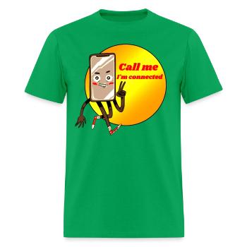 CELL PHONE 4700x4700 - Men's T-Shirt - bright green - Front - Jose (178cm)