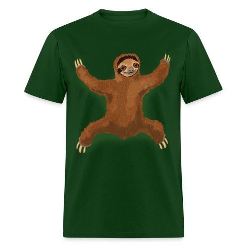 Sloth Love Hug - Green - Men's T-Shirt