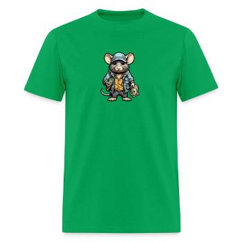 Thief rat with big pockets - Men's T-Shirt - bright green - Front - Jose (178cm)