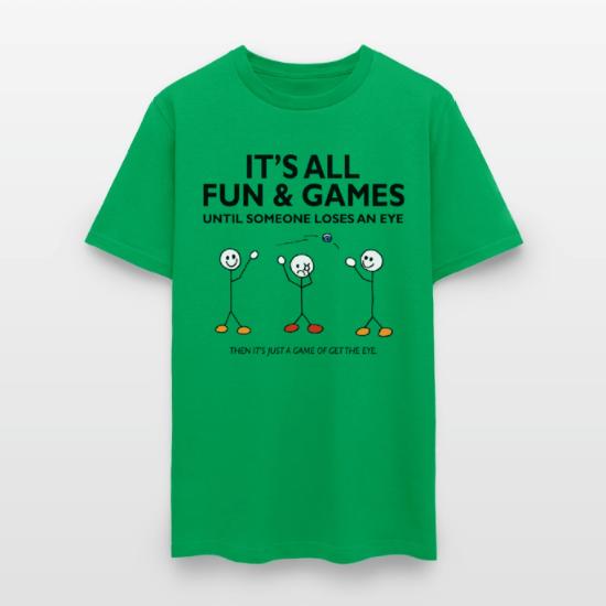 T-shirt: It's All Fun and Games Until Someone Ends Up in a Cone® (Navy – Dog is Good