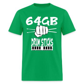 Gamer Drumsticks - Men's T-Shirt - bright green - Front - Jose (178cm)