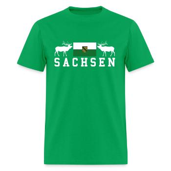 Sachsen Saxony - Men's T-Shirt - bright green - Front - Jose (178cm)