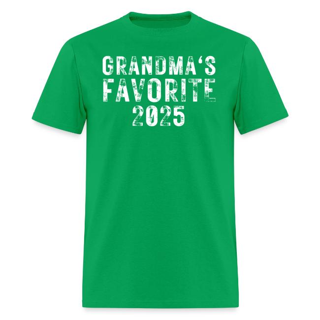 Grandma's Favorite 2025 (heavily distressed font)