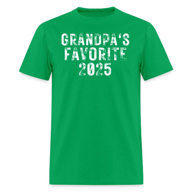 Grandpa's Favorite 2025 (heavily distressed font)