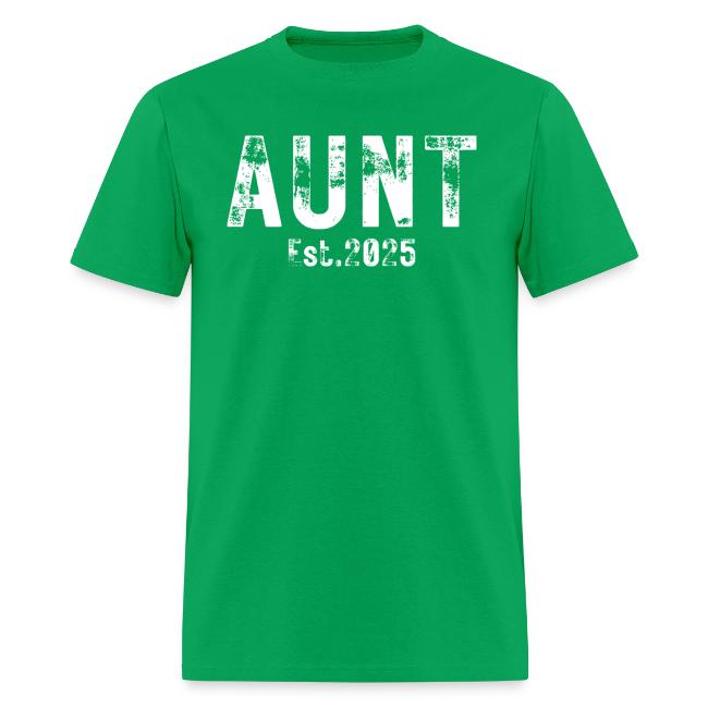 Aunt Est 2025 (heavily distressed font)