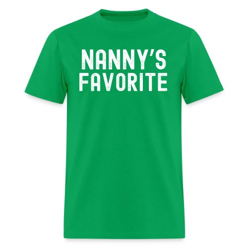 Nanny's Favorite (distressed font) - Men's T-Shirt