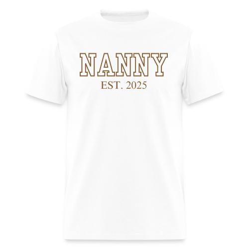 Nanny Est. 2025 (Brown Font) - Men's T-Shirt