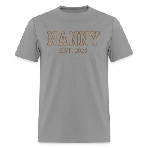 Nanny Est. 2025 (Brown Font) - Men's T-Shirt