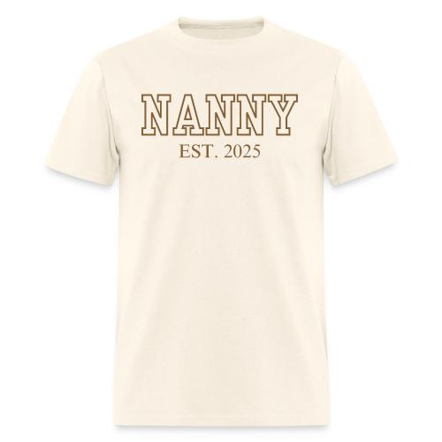 Nanny Est. 2025 (Brown Font) - Men's T-Shirt