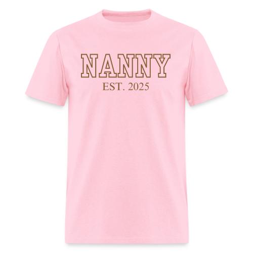 Nanny Est. 2025 (Brown Font) - Men's T-Shirt