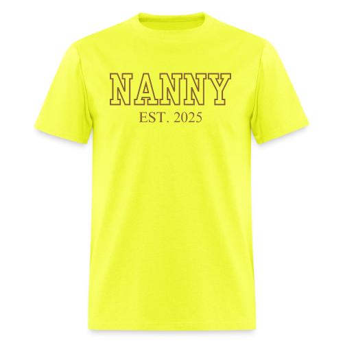 Nanny Est. 2025 (Brown Font) - Men's T-Shirt