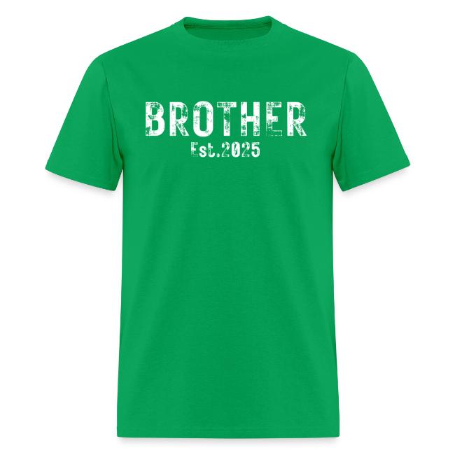 Brother Est 2025 heavily distressed font