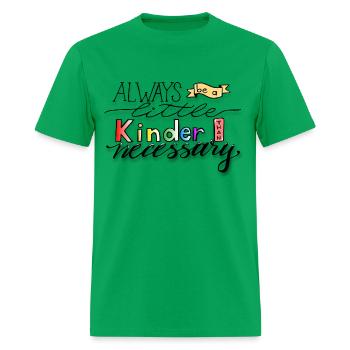 kindness - Men's T-Shirt - bright green - Front - Jose (178cm)