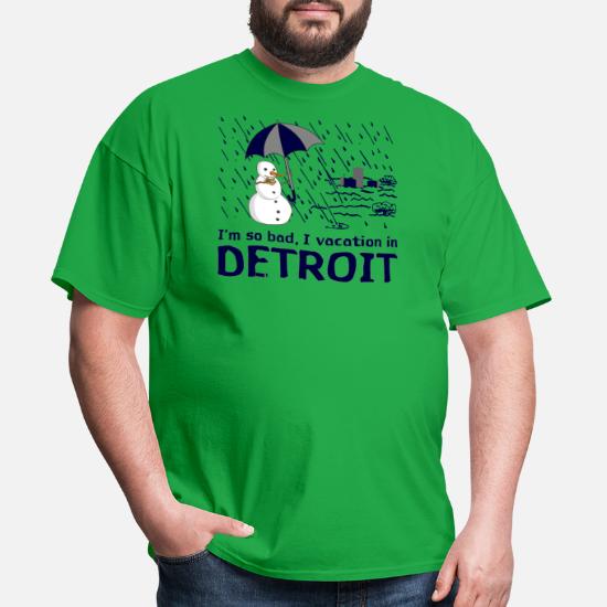 Detroit So Bad Vacation Humor Shirt TShirts' Men's |