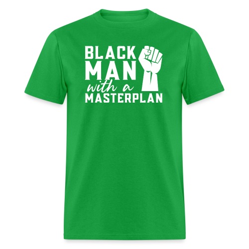 Afrinubi - Black Man With A Masterplan - Men's T-Shirt
