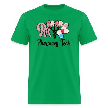 Pharmacy Tech Caduceus Pharmacy Techian - Men's T-Shirt - bright green - Front - Jose (178cm)