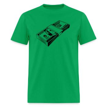 Benjamins Money Stack - Men's T-Shirt - bright green - Front - Jose (178cm)
