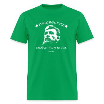 McGregor's Snake Removal - Men's T-Shirt - bright green - Front - Jose (178cm)