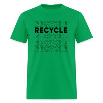 RECYCLE - Men's T-Shirt - bright green - Front - Jose (178cm)