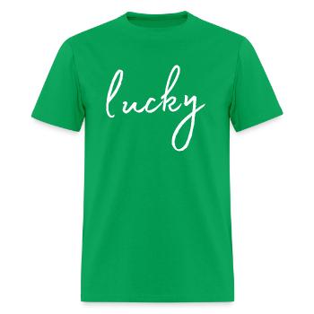 Lucky - Men's T-Shirt - bright green - Front - Jose (178cm)