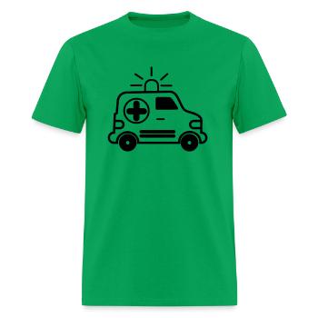 Ambulance logo for shirt - Men's T-Shirt - bright green - Front - Jose (178cm)