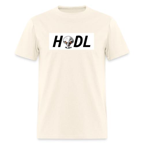HODL Pulse Chain Alien white word - Men's T-Shirt