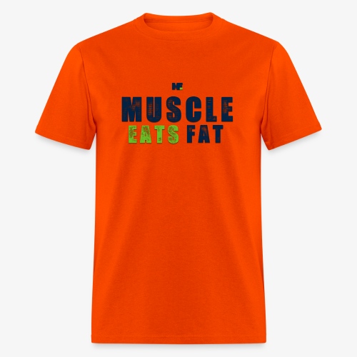 Muscle Eats Fat (Seahawks Blue) - Men's T-Shirt