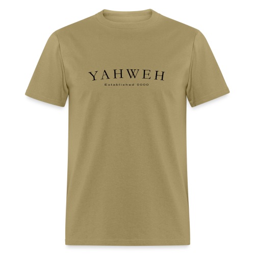 Yahweh Established 0000 in black - Men's T-Shirt