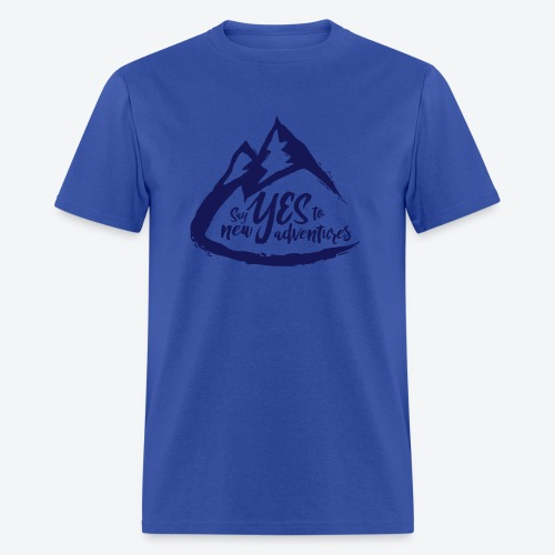 Say Yes to Adventure - Dark - Men's T-Shirt