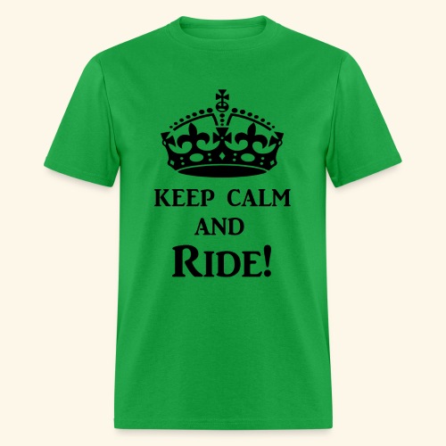keep calm ride blk - Men's T-Shirt